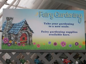 Fairy Garden Supplies Sign